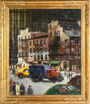 The Old Building Near Meadow Bank Building, New York City, New York by 
																			Walter Farndon