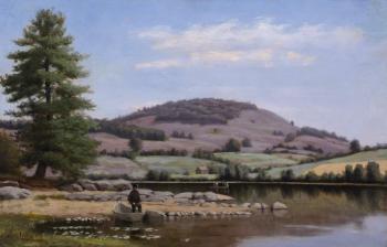 Fishing on Fairlee Pond, Vermont by 
																	Alfred Ordway