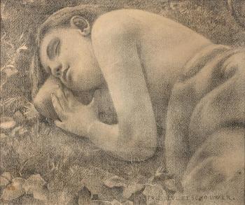 L'endormie by 
																	Ernest de Vleeschouwer
