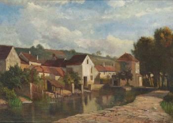 Montigny-sur-loing by 
																	Francois-Auguste Ortmans