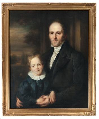Portrait of father and son by 
																			John Vanderlyn