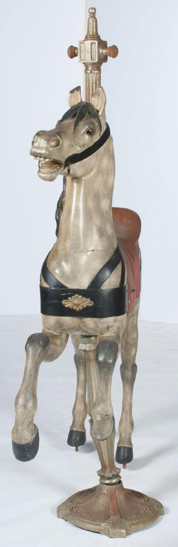 An inside-row carousel horse by 
																			Gustav A Dentzel