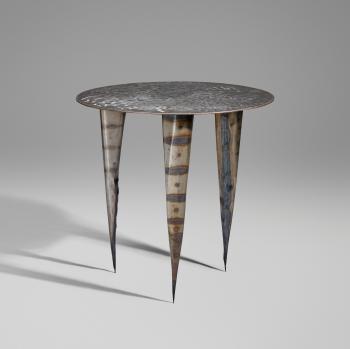 Cone cafe table by 
																			 One off Ltd