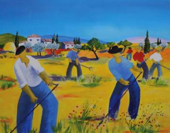 La fenaison de Provence by 
																	Claude Balta