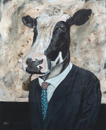The portrait of cow by 
																	Meor Saifullah Lulaed