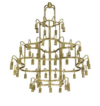 Giant chandeliers by 
																			Aage Herlow