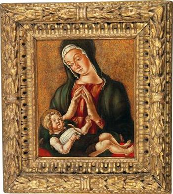 Madonna and child by 
																			Andrea da Murano