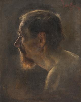 Study of a man's head by 
																	Jindrich Jakes