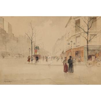 Vue des Grands Boulevards by 
																	Francis Garat