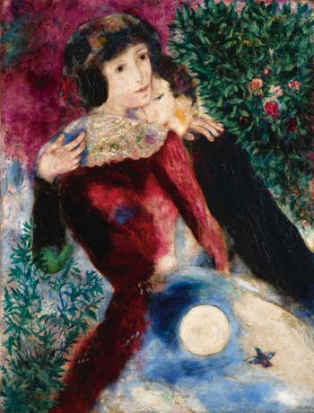 Les amoureux by 
																	Marc Chagall