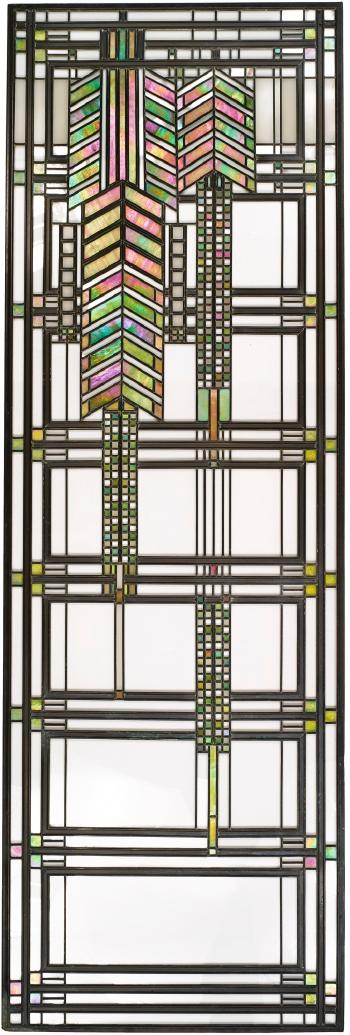 An Important Sumac Window by 
																	Frank Lloyd Wright