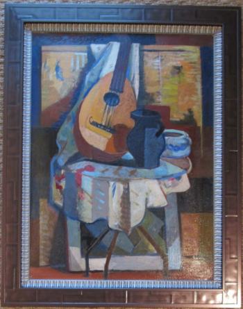 Music, Still Life Motif by 
																			Edmund Daniel Kinzinger