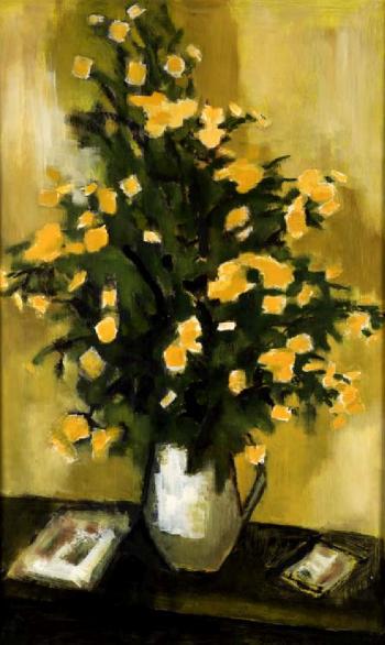Still Life with Yellow Flowers by 
																	Stephen Rasco