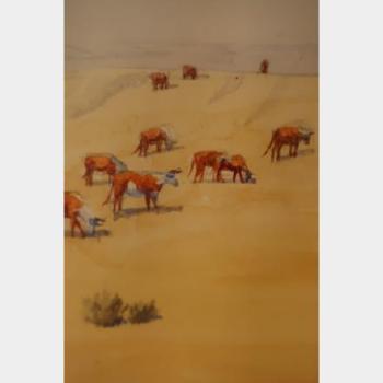 'Navajo's Racing'; 'The Cowpuncher' by 
																			Leonard Howard Reedy