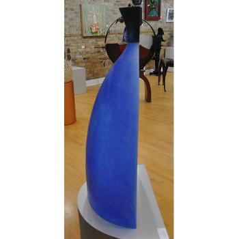 Blue Flask Sculpture by 
																			Daniel Clayman