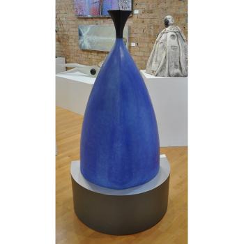 Blue Flask Sculpture by 
																			Daniel Clayman