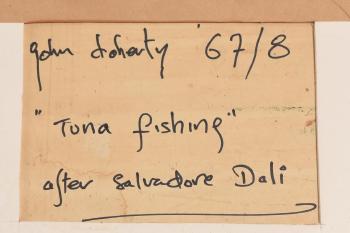 Tuna fishing - after Salvor Dali by 
																			John Doherty