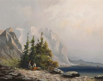 Alpine Landscape by 
																			Frantisek Ludvík Duchoslav