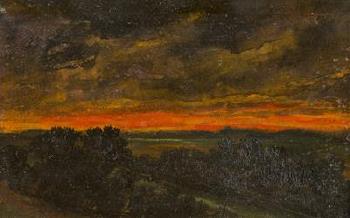 Landscape at Sunset by 
																	Anton Waldhauser