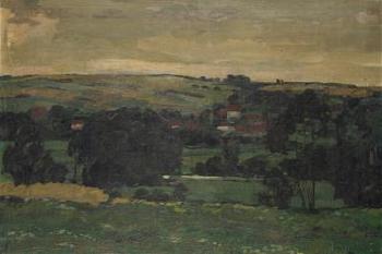 Landscape by the Divoká Orlice River by 
																	Adolf A Zahel
