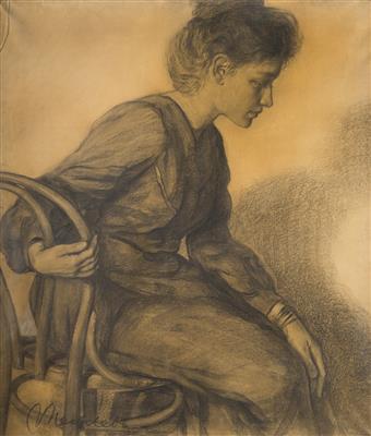 Sitting Girl by 
																	Vratislav Nechleba