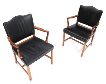 Armchairs by 
																			Ole Wanscher