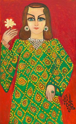 Portrait of Princess Alia of Jordan by 
																			Fahr-El-Nissa Zeid
