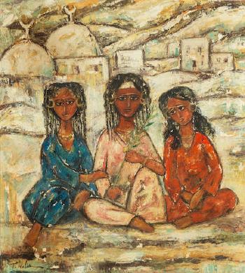 Three Nubians by 
																	Tahia Halim