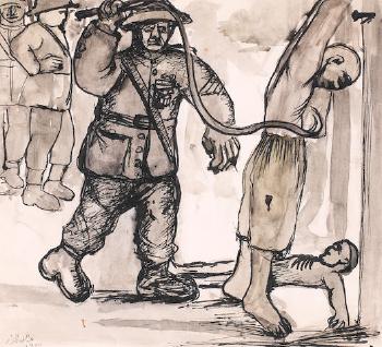 Study of the Hanged Man (The Denshawai Incident) by 
																	Abdel Hadey El-Gazzar