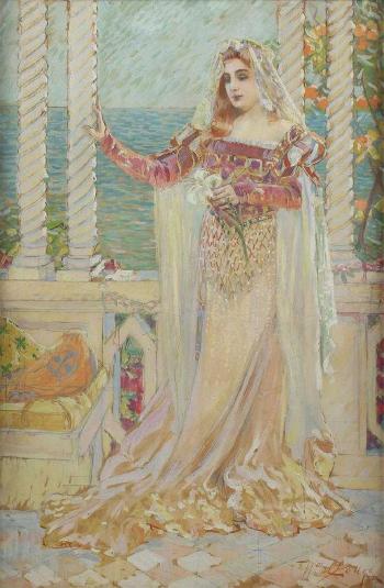 Bride (Woman On Balcony) by 
																			William de Leftwich Dodge