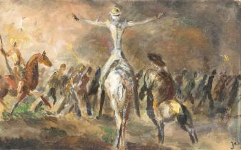 Don Quichotte et Sancho Panza by 
																			Wladyslaw Adam Alojzy Jahl