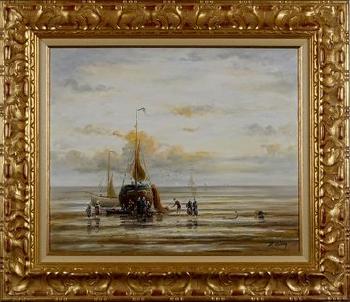 Le retour des pêcheurs by 
																	Hendrik Vader