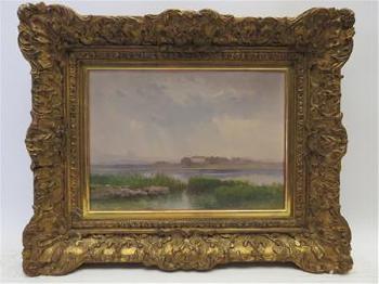 Blick von Frauenchiemsee gegen die Herreninsel by 
																			Carl Haunold