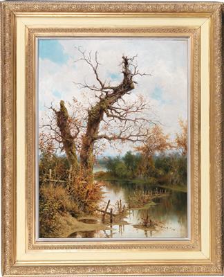 Old Tree by the Stream by 
																			Ramon Tusquets y Maignon