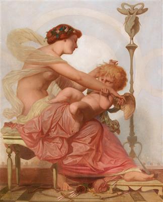 Cupid and Psyche by 
																			Jacques Victor Eugene Froment-Delormel