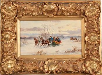 Winter Ride by 
																			Alfred Steinacker