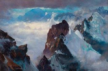 The Bernina Range by 
																			Eduard von Handel-Mazzetti