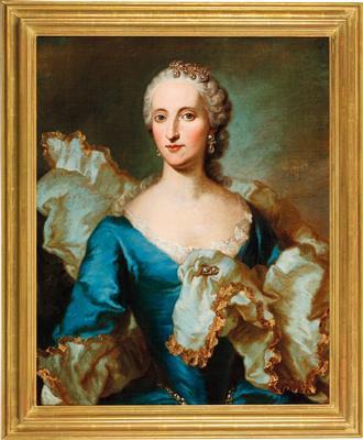 Portrait of Countess Johanna Felicitas von Seinsheim by 
																			George Desmarees