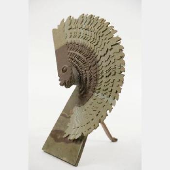 Slate fan by 
																			Seymour Lipton