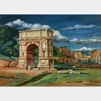 The Arch of Titus, Rome, Italy by 
																			Lucien Mainssieux
