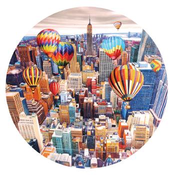 Baloons Flying above New York by 
																	Shay Kun