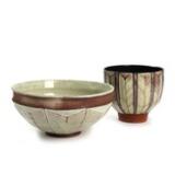 Pottery bowls by 
																			Lisbeth Munch Petersen