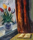Still life with tulips by 
																			Mogens Vantore