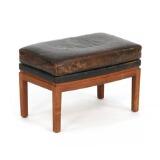Easy chair with frame of Brazilian rosewood by 
																			Erik Kolling Andersen