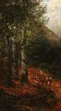 William Louis Sonntag I: Mountainous landscape with whitetail deer by 
																			William L Sonntag