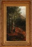 William Louis Sonntag I: Mountainous landscape with whitetail deer by 
																			William L Sonntag