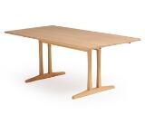 A Solid Beech Shaker Table with two extra leaves by 
																			 Tarm Stole- og Møbelfabrik