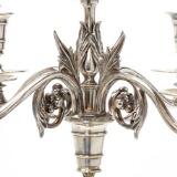A Pair Of Russian Silverplated Candelabra by 
																			Alexander Kartch