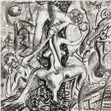 Composition with figures by 
																			Evanson Kangethe