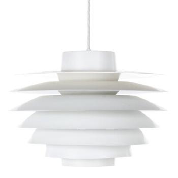Verona Pendant with white-lacquered metal shades by 
																	Svend Middelboe